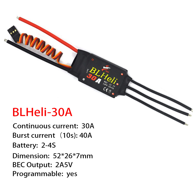 1-3 pces sem escova esc blheli - Fpv Drone Esc avaliação e preço