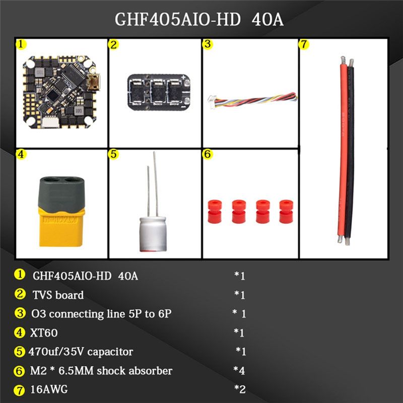 Controlador de Voo AIO ABTI-GH - Fpv Drone Esc avaliação e preço