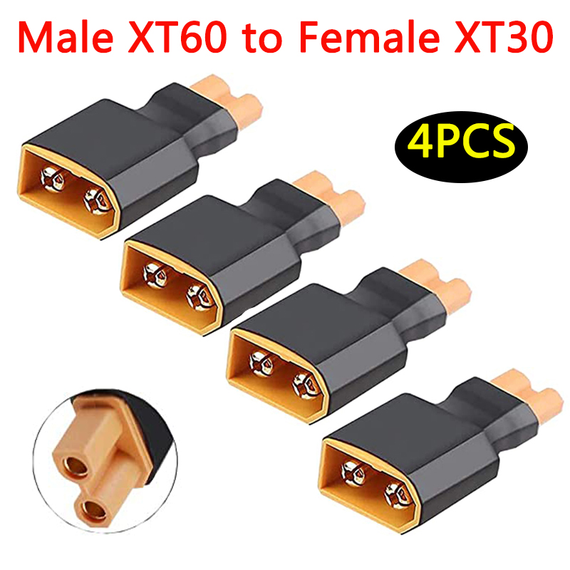 4 pçs xt60 para xt30 plug fême - Fpv Drone Charger avaliação e preço